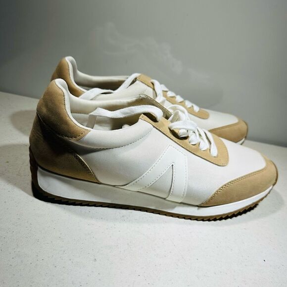 MIA Women's Cream and White Trainers 9 - Picture 2 of 8